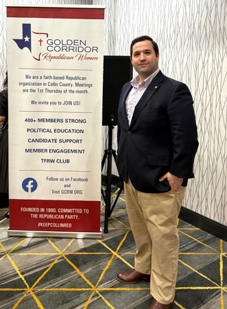Matthew Kolodoski at Golden Corridor Republican Women event
